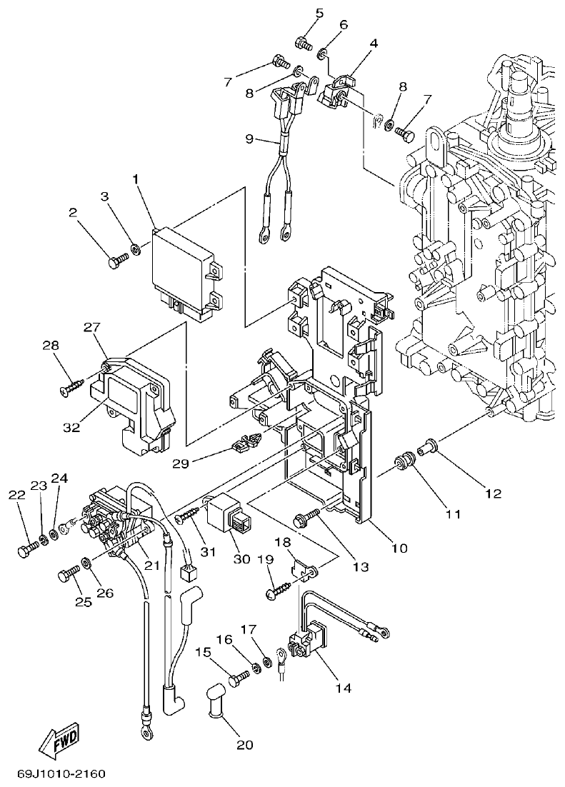 Yamaha A1 ELECTRICAL 2 parts diagram